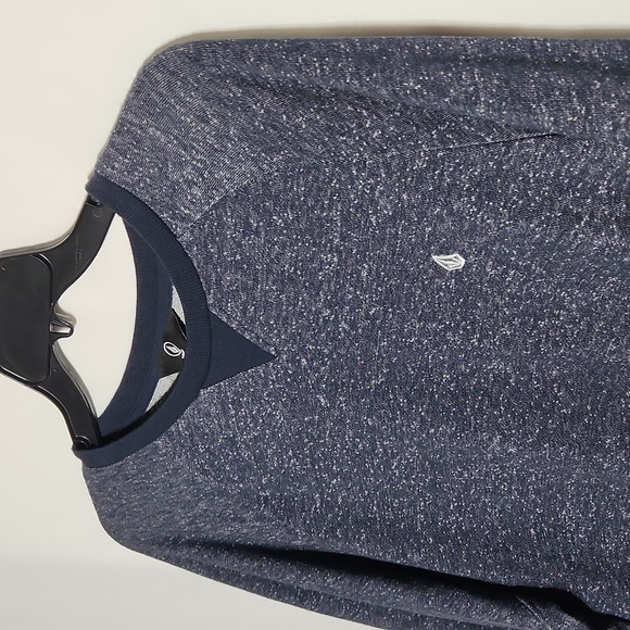 Mens Volcom Blue Lightweight Long Sleeve Pullover Sweater Thermal Large - Picture 3 of 5
